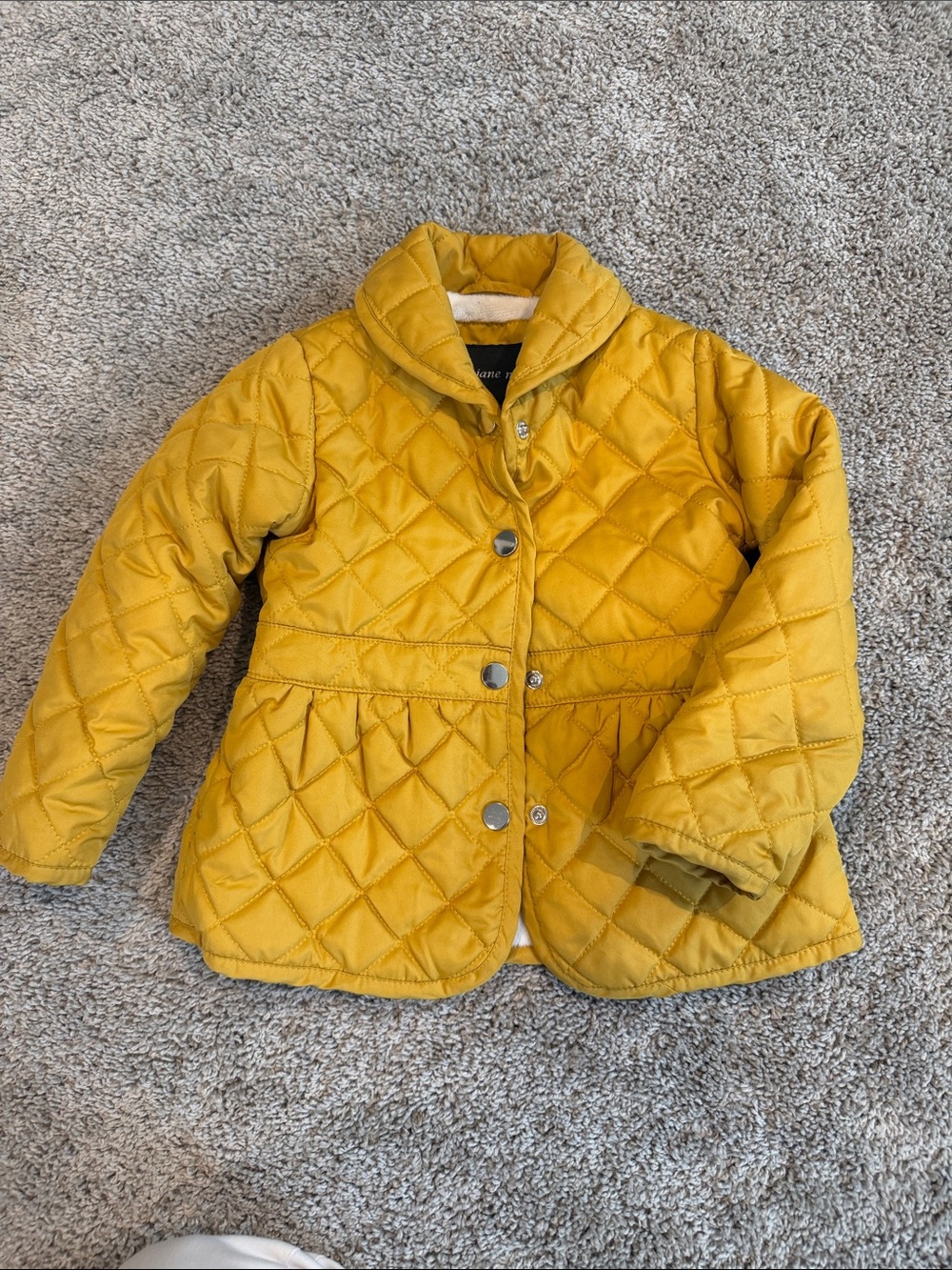 Me Jane Quilted Mustard Puffer Jacket
